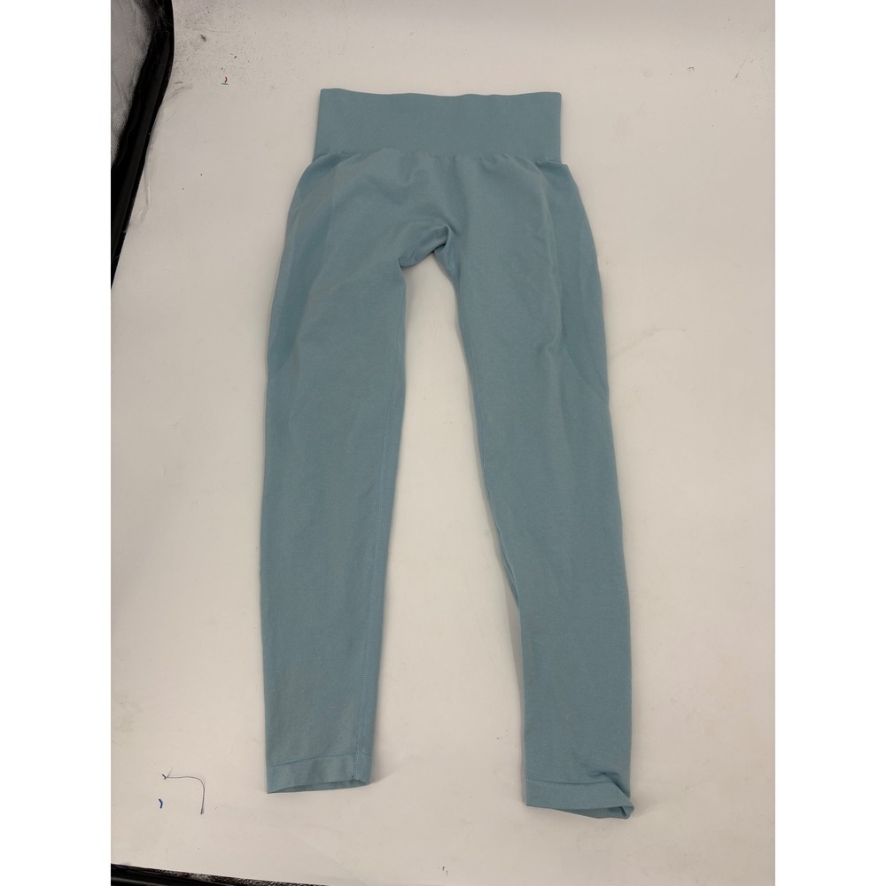 NVGTN Light Blue Seamless High Waisted Compression Workout Leggings Size Small